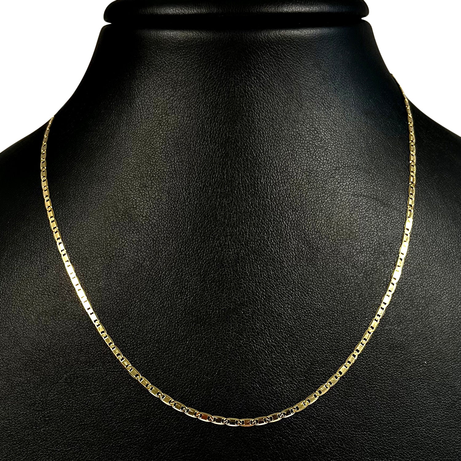 Italienische Valentino-Halskette, ca. 45 cm, 925 Silber vergoldet