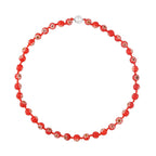Murano-Stil, Murano-Glasperlen Design, Halskette, ca. 50 cm, Rot