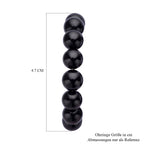 Schwarze Spinell Creolen, 316L Edelstahl ca. 95.00 ct