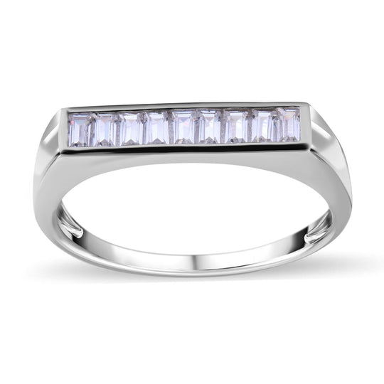 Lustro Stella - Weißer Zirkonia-Ring, 925 Silber rhodiniert ca. 0.90 ct
