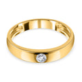 Lustro Stella - Weißer Zirkonia-Ring, 925 Silber vergoldet (Größe 16.00) ca. 0,30 ct