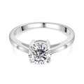 Lustro Stella - weißer Zirkonia Ring, 925 Silber platiniert (Größe 16.00) ca. 2.15 ct