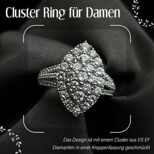 New York Kollektion - Weißer Diamant VS-EF Ring, 585 Gold ca. 2.00 ct
