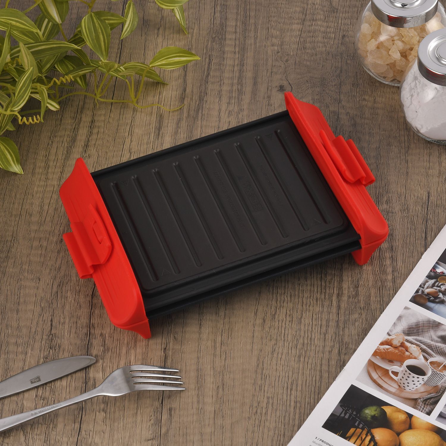 Home Smart - Antihaftbeschichtung Mikrowellen Grill
