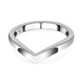 925 Silber platiniert Ring (Größe 16.00) ca. 1,45g