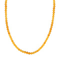Natürlicher Baltischer Bernstein Halskette, ca. 56 cm, 925 Silber