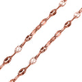 Stern-Kette, ca. 50 cm, 925 Silber rosévergoldet, ca. 2,80g