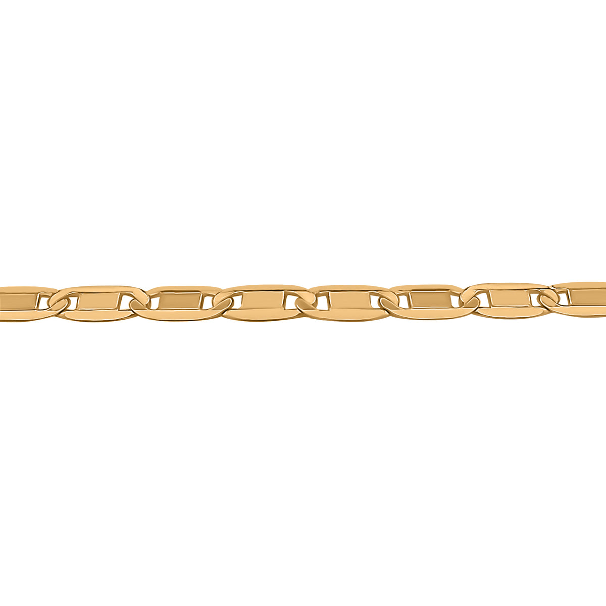 Verstellbare Marinerkette, ca. 60 cm, 925 Silber vergoldet ca. 3,30g