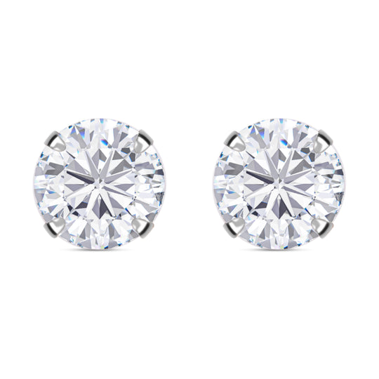 Premium Zirkonia Ohrstecker, 585 Roségold ca. 2.00 ct