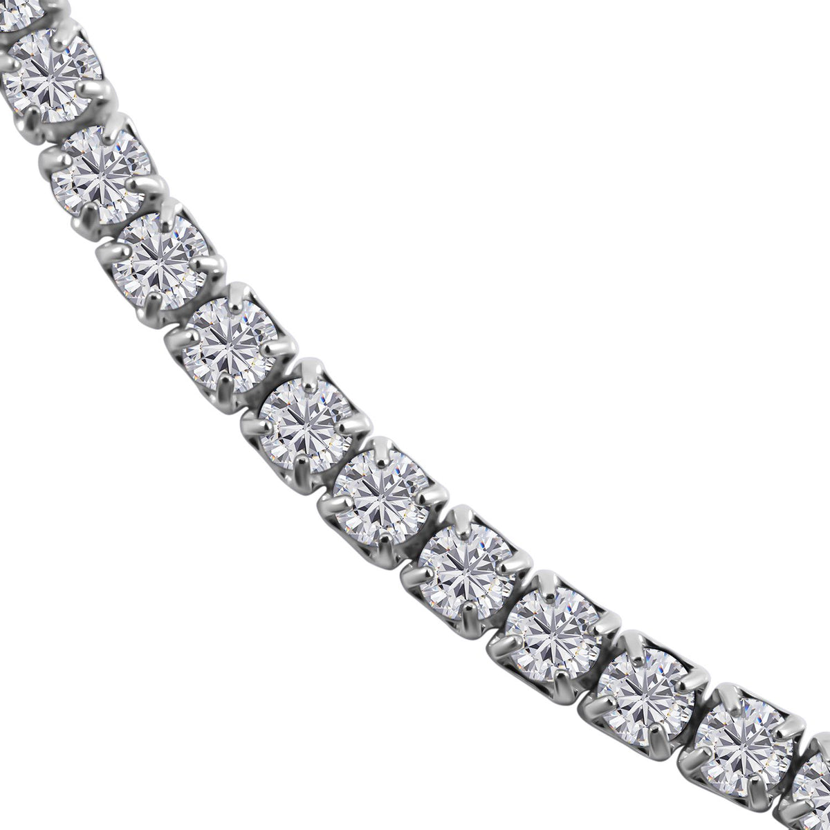 Lustro Stella - Weißes Zirkonia Armband, ca. 18 cm, 925 Silber platiniert ca. 1.30 ct