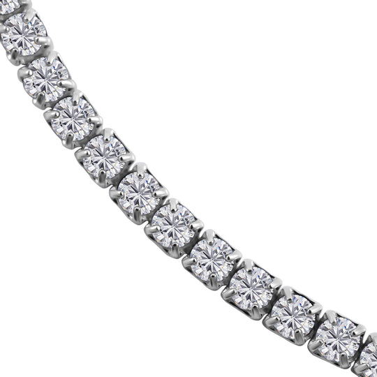 Lustro Stella - Weißes Zirkonia Armband, ca. 18 cm, 925 Silber platiniert ca. 1.30 ct
