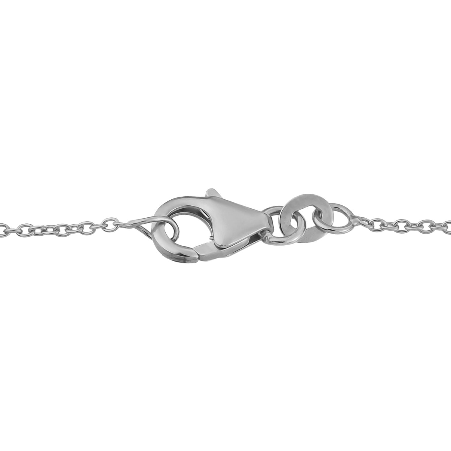 Natürlicher Jenipapo Andalusit Halskette, ca. 45 cm, 925 Silber platiniert, ca. 3.52 ct