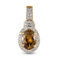 LUXORO AA Natürlicher goldener Tansanit, Weißer Diamant Anhänger 585 Gold (4-5 Werktage Lieferzeit) ca. 2.20 ct