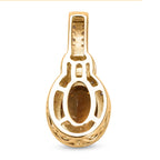 LUXORO AA Natürlicher goldener Tansanit, Weißer Diamant Anhänger 585 Gold (4-5 Werktage Lieferzeit) ca. 2.20 ct