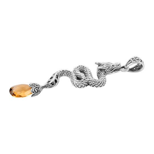 Royal Bali - Citrin Anhänger, 925 Silber ca. 7.00 ct