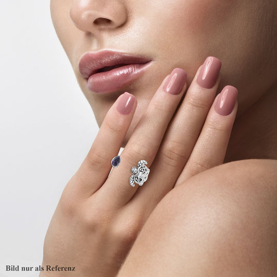 Royal Bali - Afrikanischer Amethyst Ring, 925 Silber ca. 3,00 ct