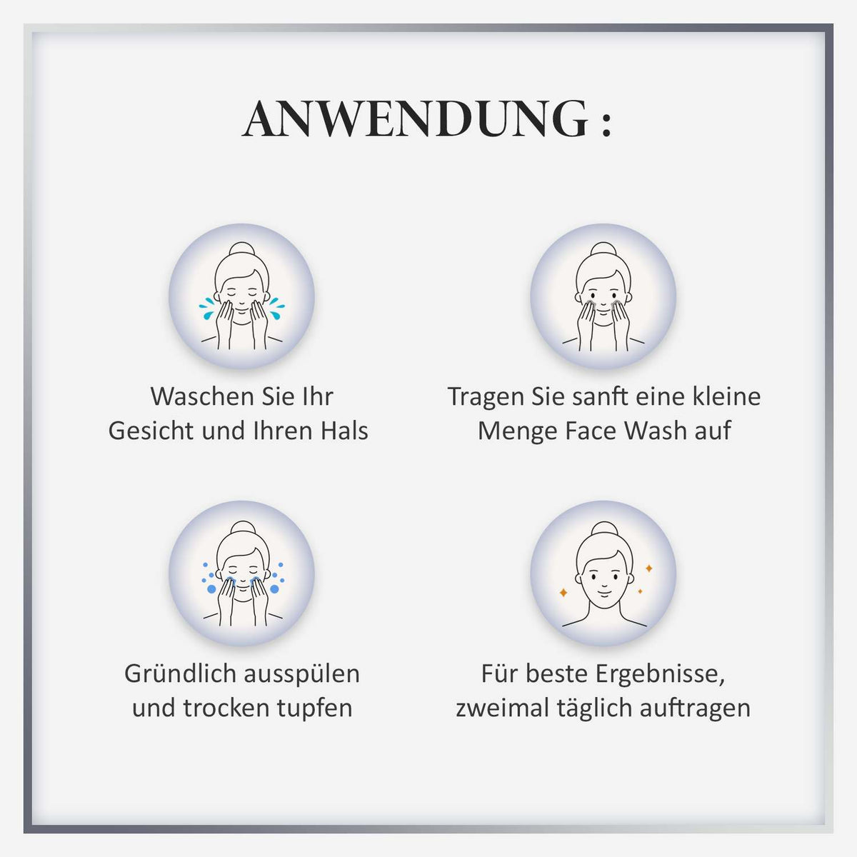 Nutriglow Advanced Organics: Bio-Hautreparatur, Gesichtswaschmittel für strahlendes Aussehen der Haut 100ml