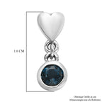London Blau Topas Ohrringe 925 Silber platiniert ca. 0,85 ct