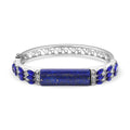 Lapislazuli, blauer Kristall Armreif, ca. 18 cm