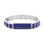 Lapislazuli, blauer Kristall Armreif, ca. 18 cm