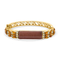 Gold Sandstein, Kristall Armreif ca. 18 cm  Std Gelb