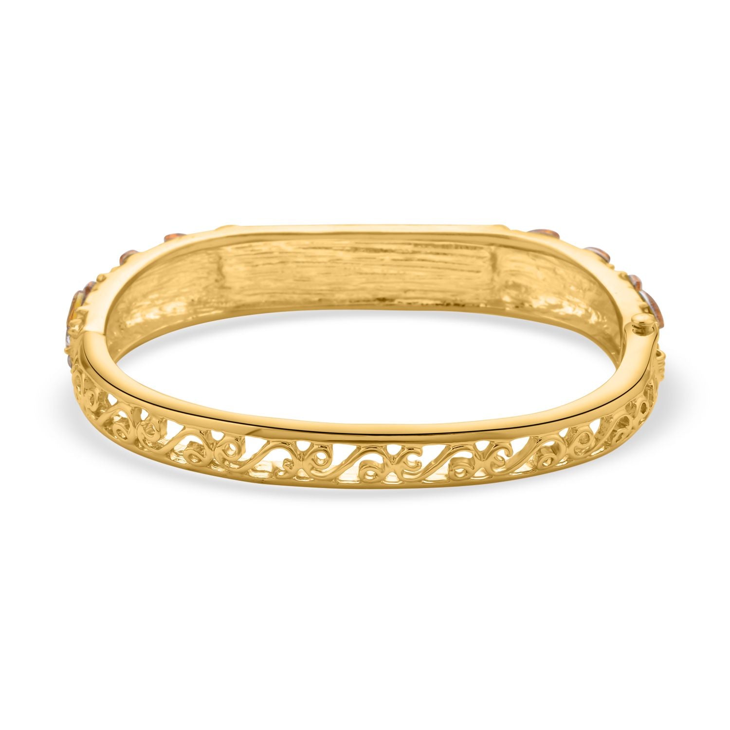 Gold Sandstein, Kristall Armreif ca. 18 cm  Std Gelb