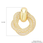 Designer Kristall-Ohrringe, Goldfarben 2.00 ct