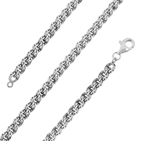 Royal Bali - 925 Silber Halskette, ca. 50 cm, ca. 35,00g