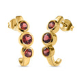 Natürliche Mosambik Granat-Ohrringe - 2,43 ct.