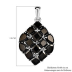 Elite Shungit Anhänger 925 Silber platiniert ca. 5,52 ct.