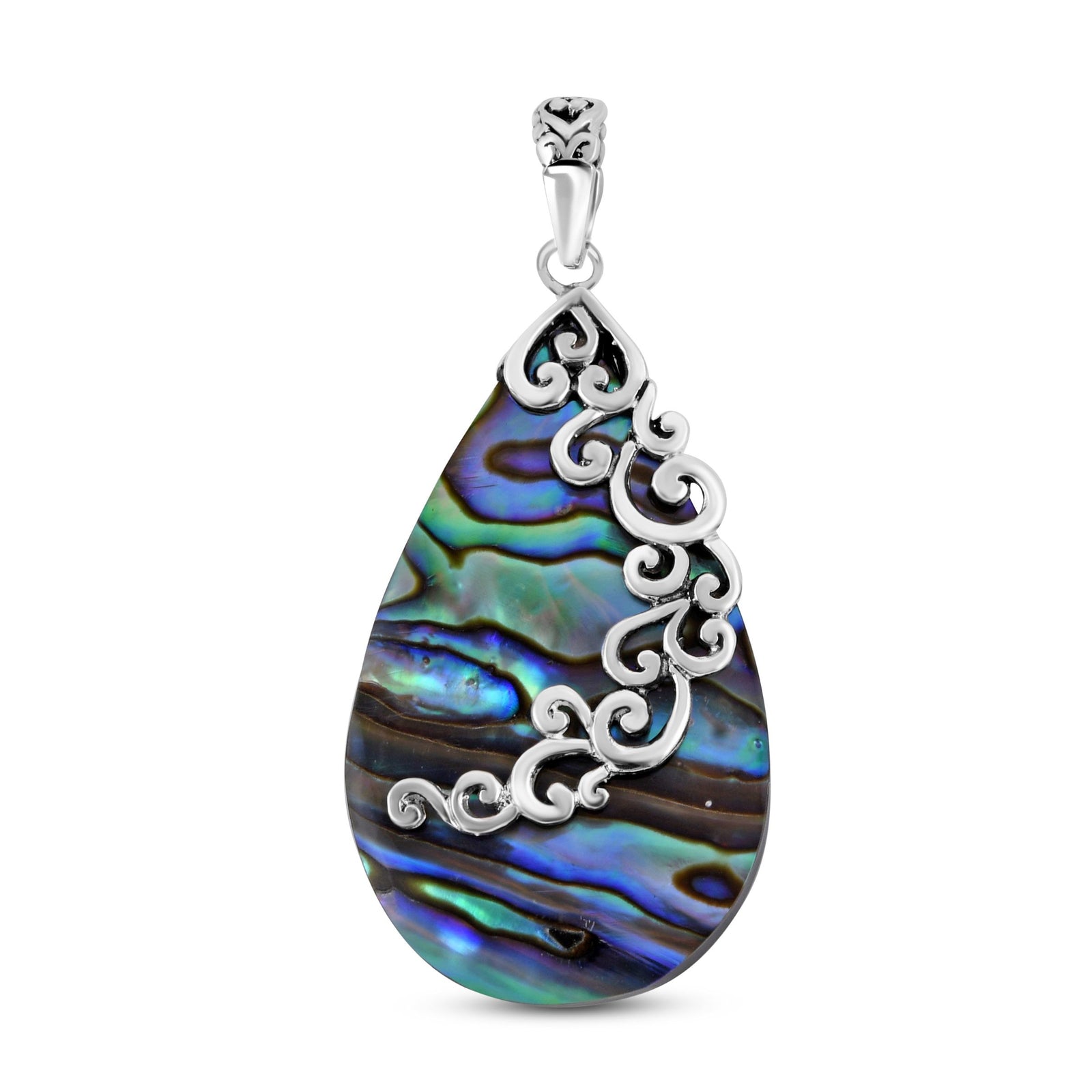 Royal Bali Kollektion - Abalone Muschel Anhänger 925 Silber