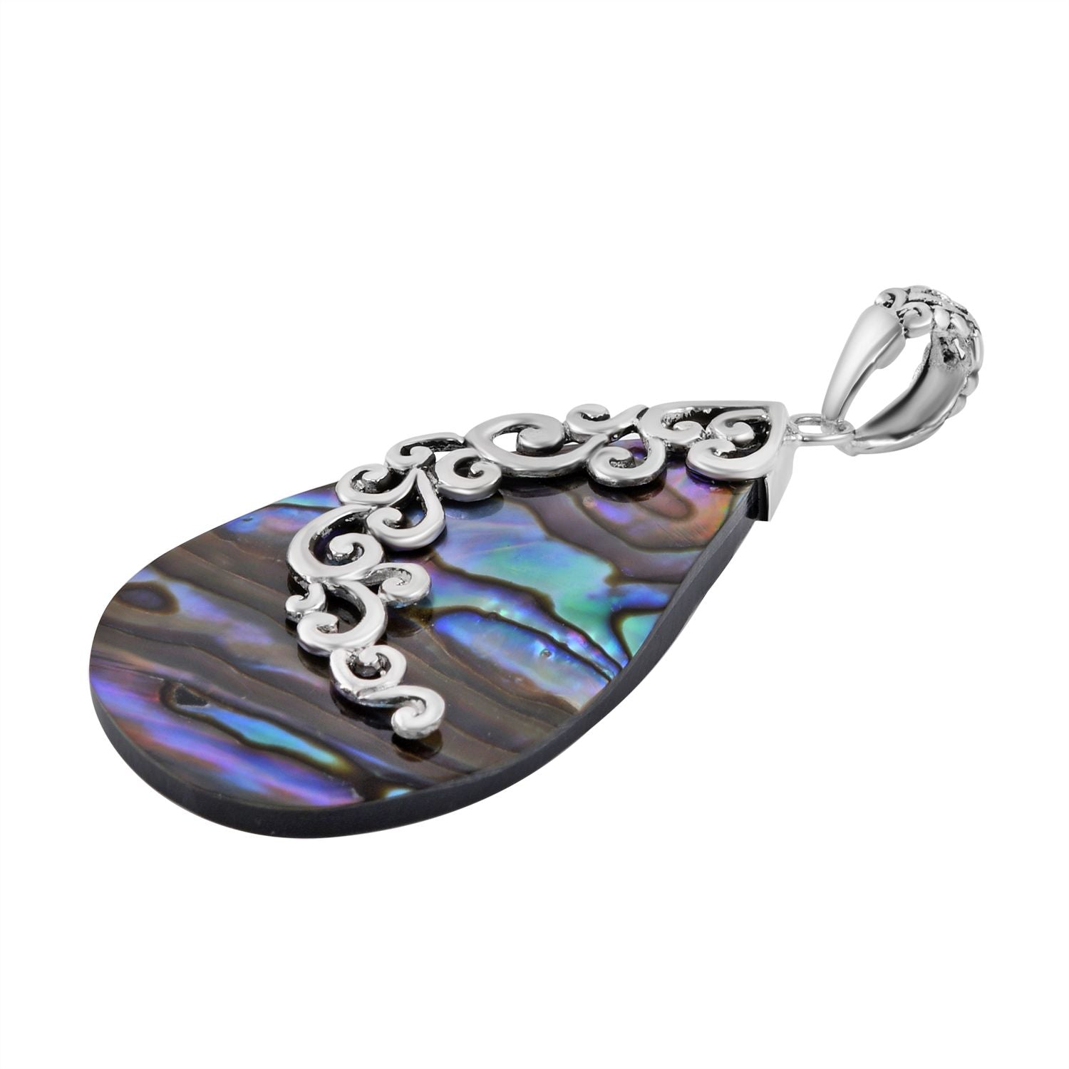 Royal Bali Kollektion - Abalone Muschel Anhänger 925 Silber