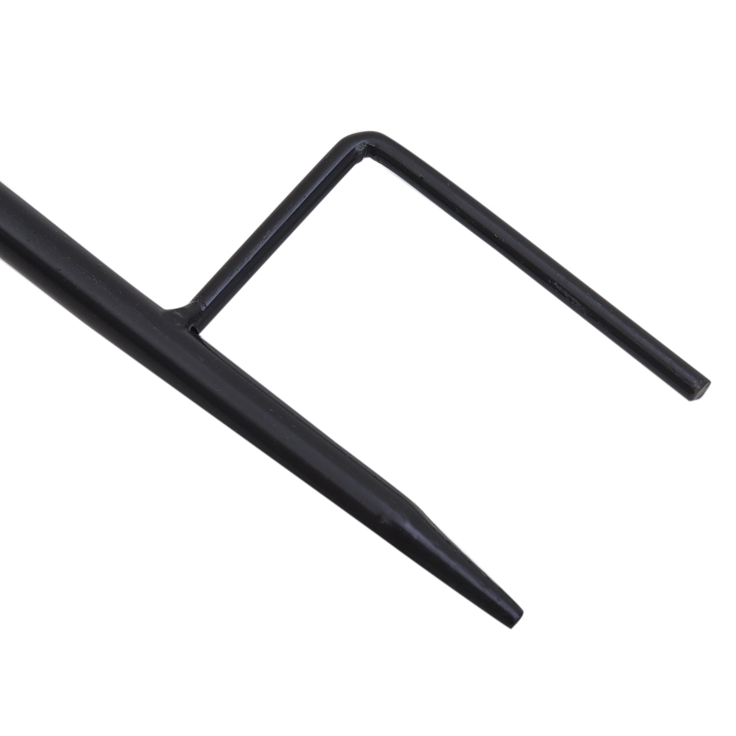 Kegelförmige, energiesparende Solarleuchte aus Eisen, Größe 9,5x9,5x40 cm, Schwarz
