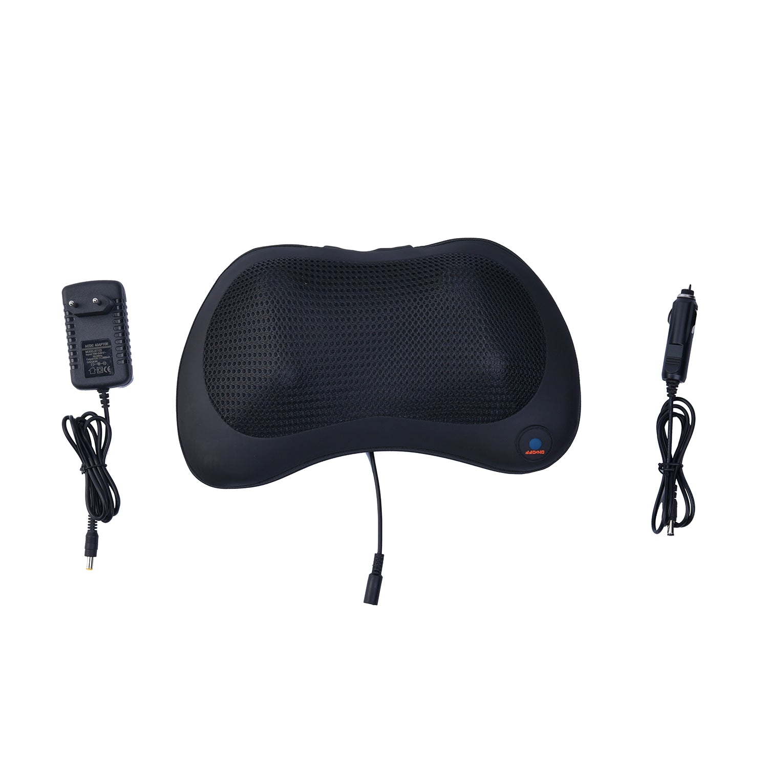 Shiatsu Massagekissen für Nacken und Rücken mit Heizfunktion, Schwarz