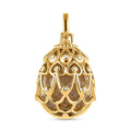 GP Spezial Kollektion - Prasiolith, Kanchanaburi blauer Saphir Anhänger, 925 Silber Gelbgold Vermeil ca. 15.27 ct