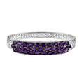 Afrikanischer Amethyst Armreif, 19 cm - 14,10 ct.