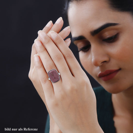 Rhodonit Ring, Reiner Edelstahl, , ca. 35.00 ct