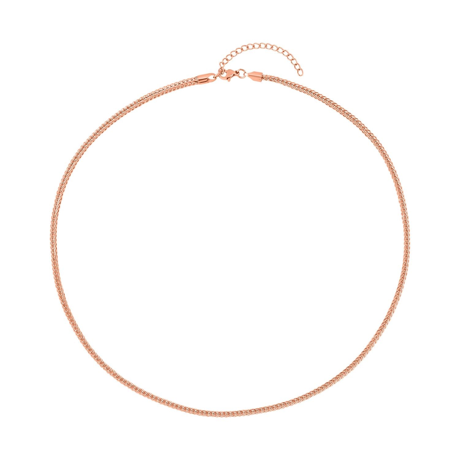Spigakette, ca. 50 cm, Edelstahl IP Rosa Plattierung ca. 9,00g