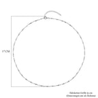 Halskette, ca. 50 cm, Edelstahl ca. 8,50g, silberfarben