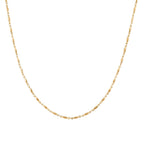 Feine Spindel-Gliederkette, ca. 50 cm, Edelstahl, ca. 8,50g, goldfarben