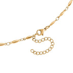 Feine Spindel-Gliederkette, ca. 50 cm, Edelstahl, ca. 8,50g, goldfarben
