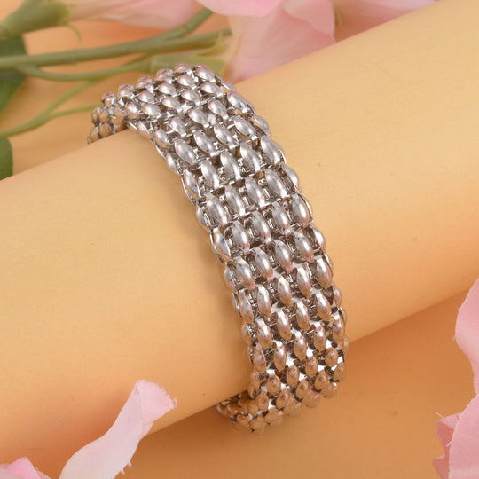 Reiner Edelstahl Armband ca. 19 cm + 3.5 cm Extender, ca. 20,50g