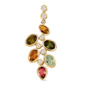 Natürlicher Mehrfach-Turmalin und Zirkon-Anhänger - 2,55 ct.
