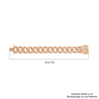 Weißes Kristall-Armband ca. 19 cm  Std Gelb