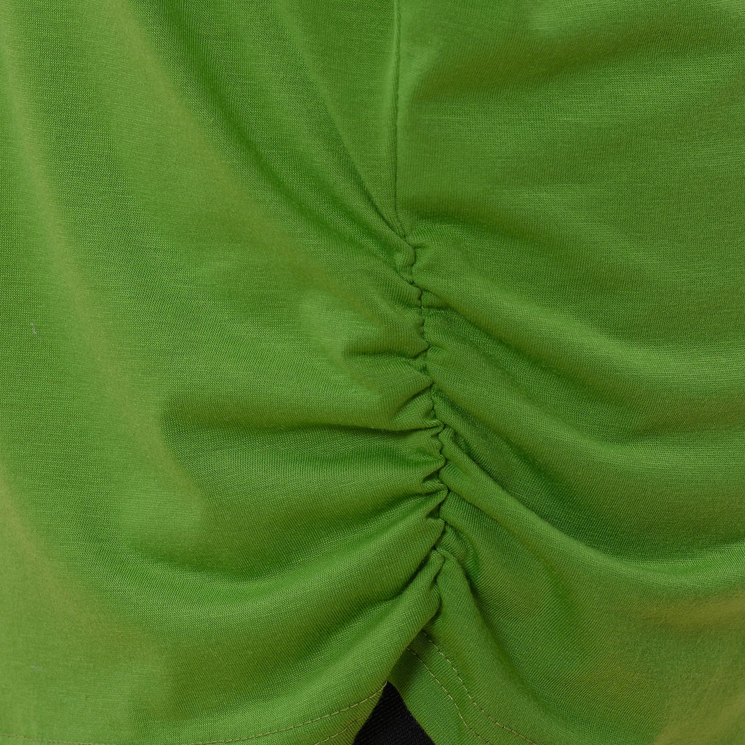 TAMSY luftiges Sommer-Shirt mit V-Ausschnitt, Einheitsgröße, Grün