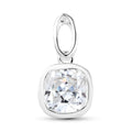 LUSTRO STELLA - weißer Zirkonia-Anhänger, 925 Silber ca. 4,64 ct