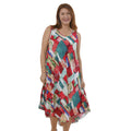 TAMSY - bedrucktes Kleid, Viskose, 60x105 cm, mehrfarbig Block-Muster