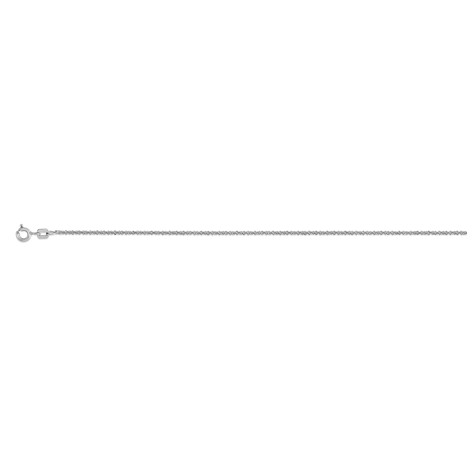 Flexible Funkelkette, ca. 60 cm, 925 Silber