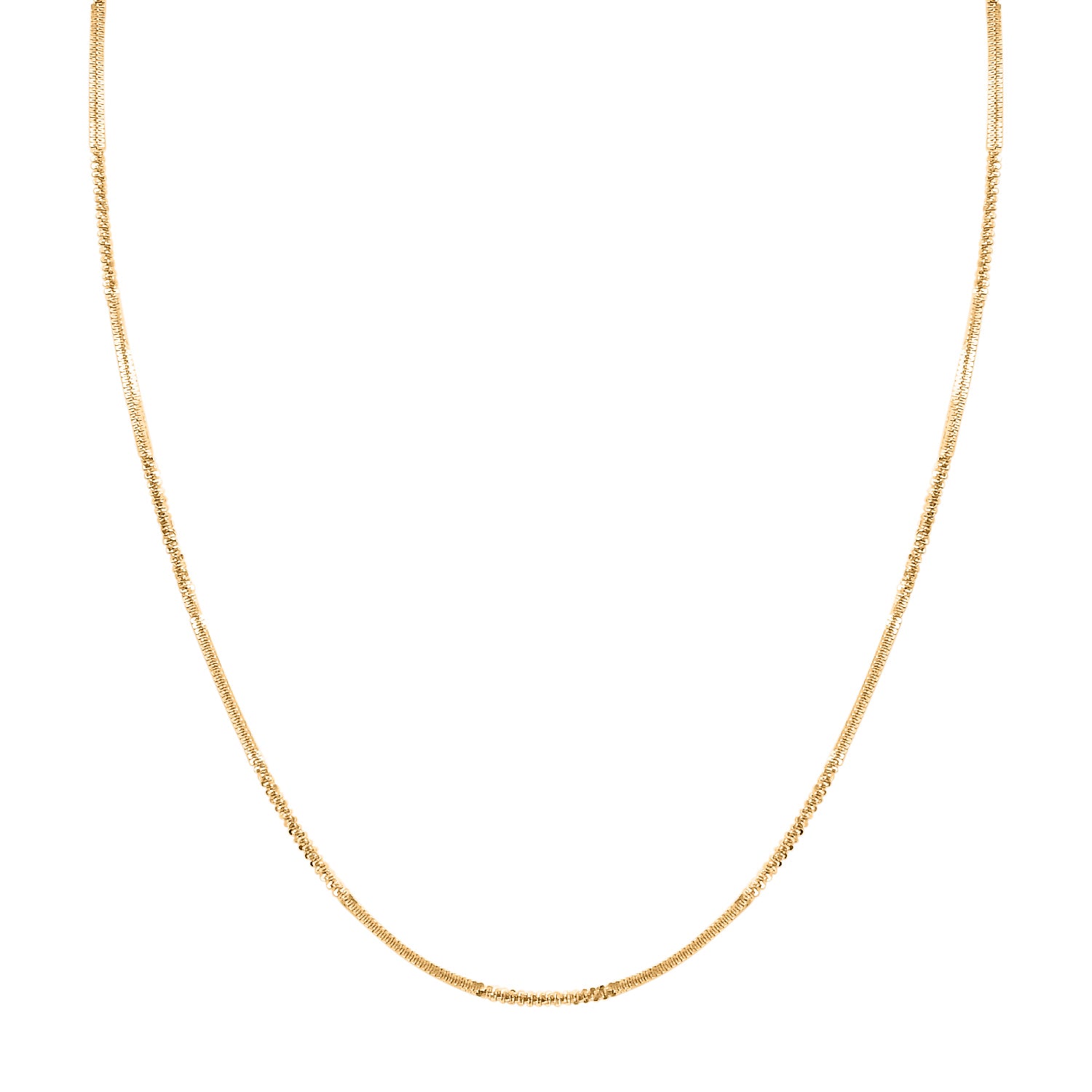 Italianische alternierende Margarita-Kette, ca. 50 cm, 925 Silber vergoldet, ca. 4,13g