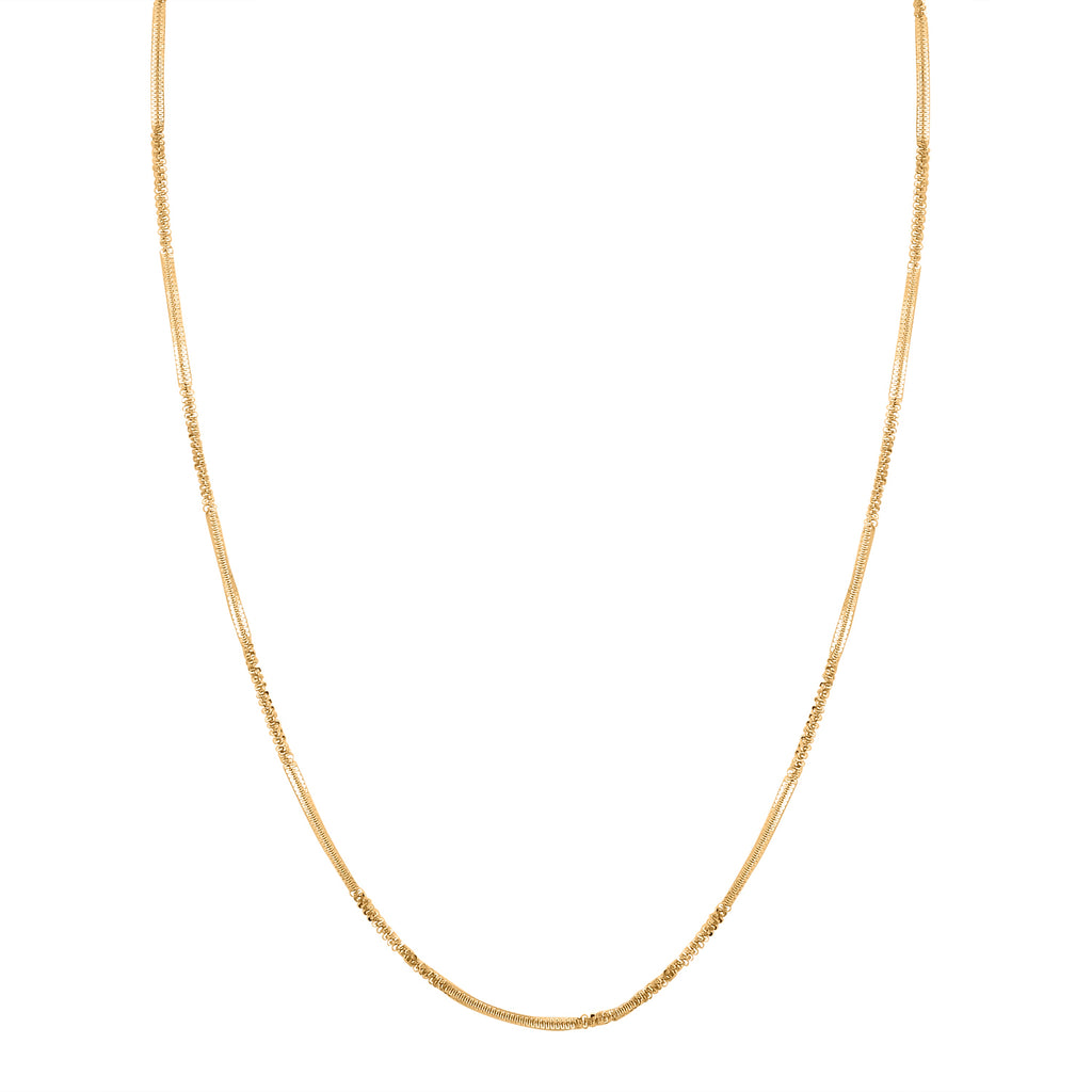 Italianische alternierende Margarita Kette, ca. 75 cm, 925 Silber vergoldet